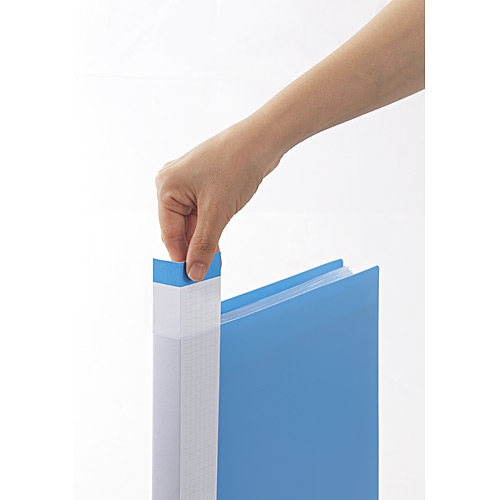 スマートオフィス】クリアーブック40P A4S青10冊 D048J-10BL スマート