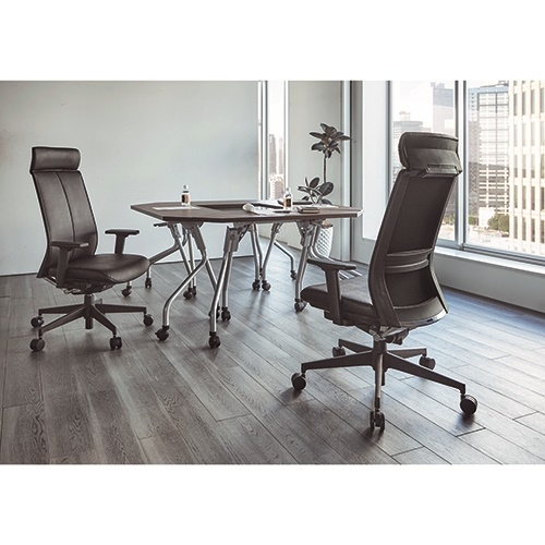 スマートオフィス】役員イス AC-G200V ブラック CMC