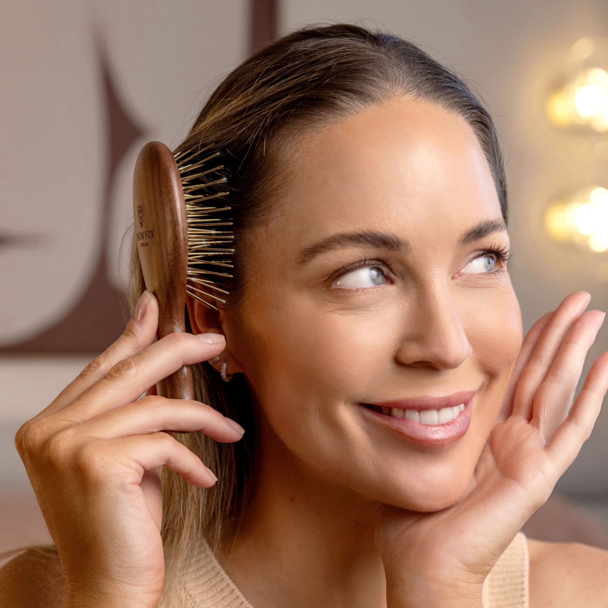 Gua Sha Hair & Scalp Brush: Infrared Edition – Snow Fox Skincare