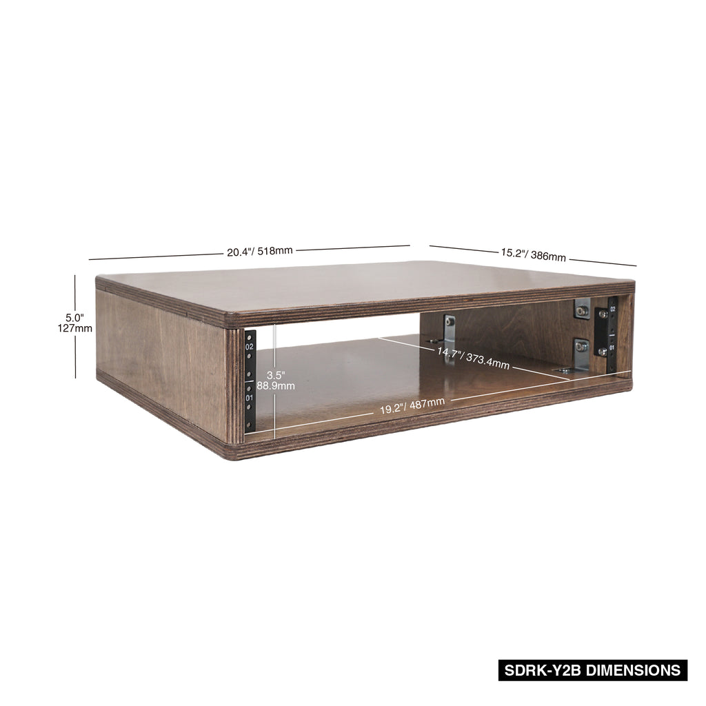 SDRK-Y2B | DIY 2U Studio & Recording Rack w/ Baltic Birch Plywood