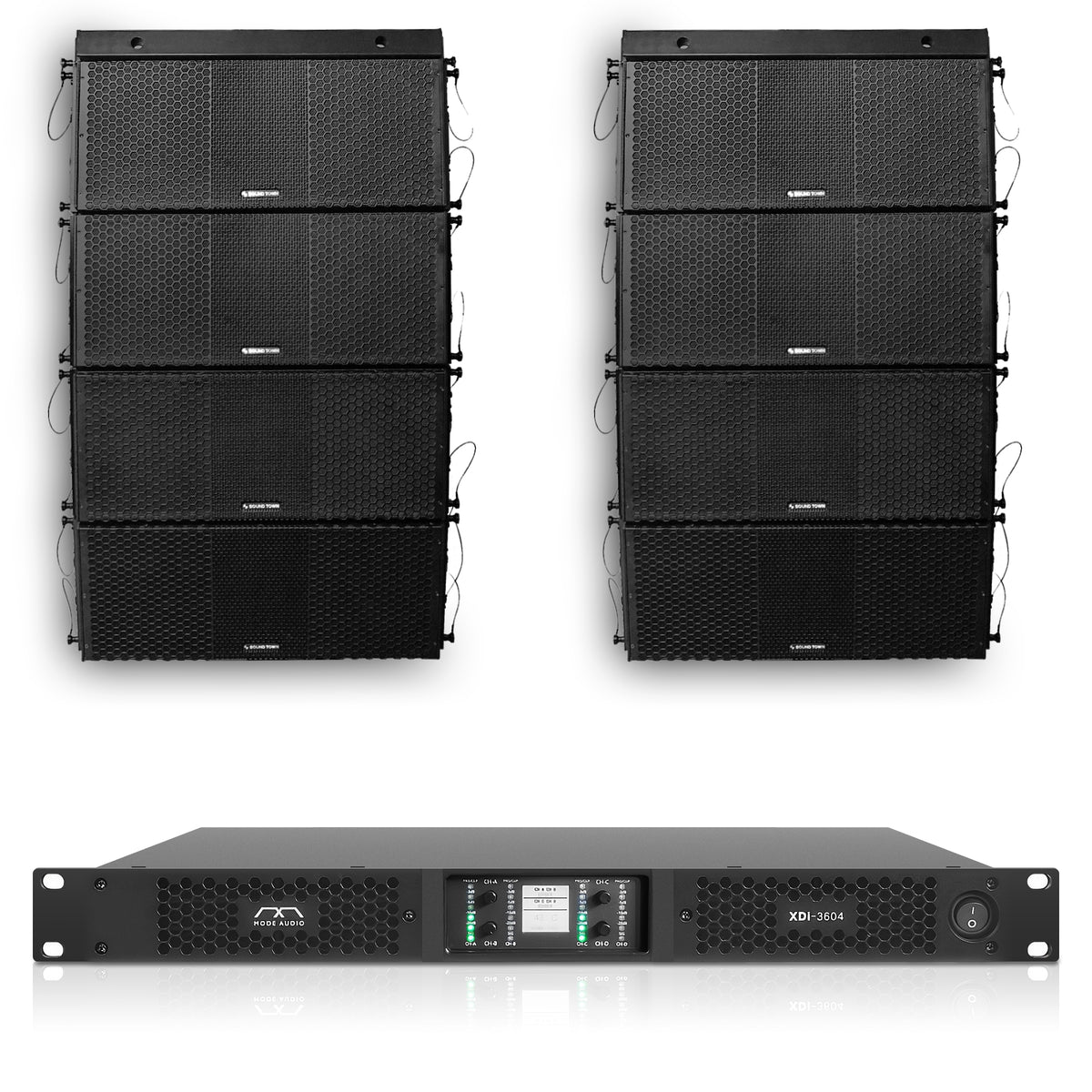 ZS-210X8X3604 | Passive Line Array Speaker System with 8 x Dual 10