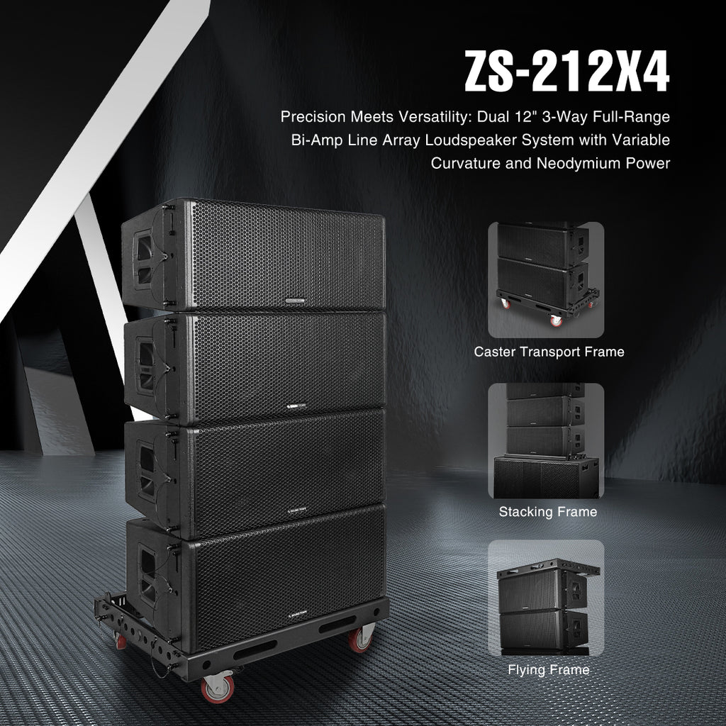 ZS-212X4 | Line Array System w/ Four Dual 12