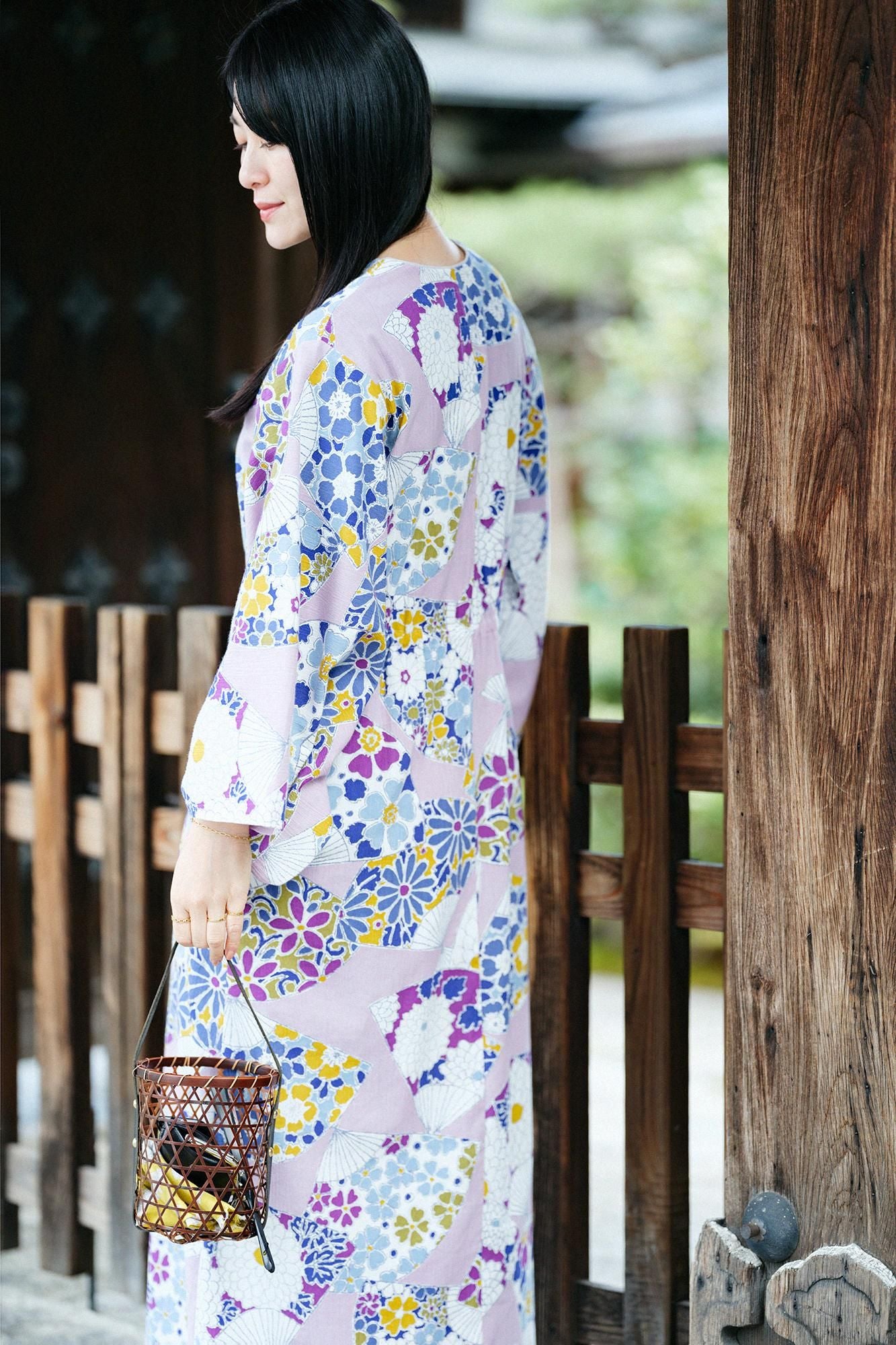 A143愛華 着物 付け下げ袷刺繍 スワト 錆青磁 フォーマル 身丈162cm