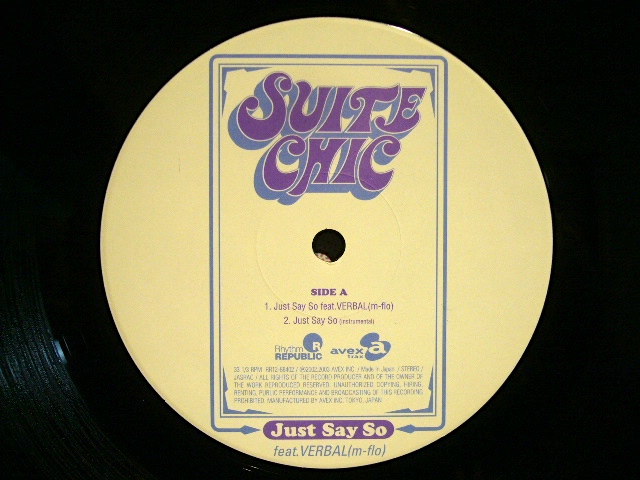 SUITE CHIC feat VERBAL, 安室奈美恵 / JUST SAY SO - SOURCE RECORDS