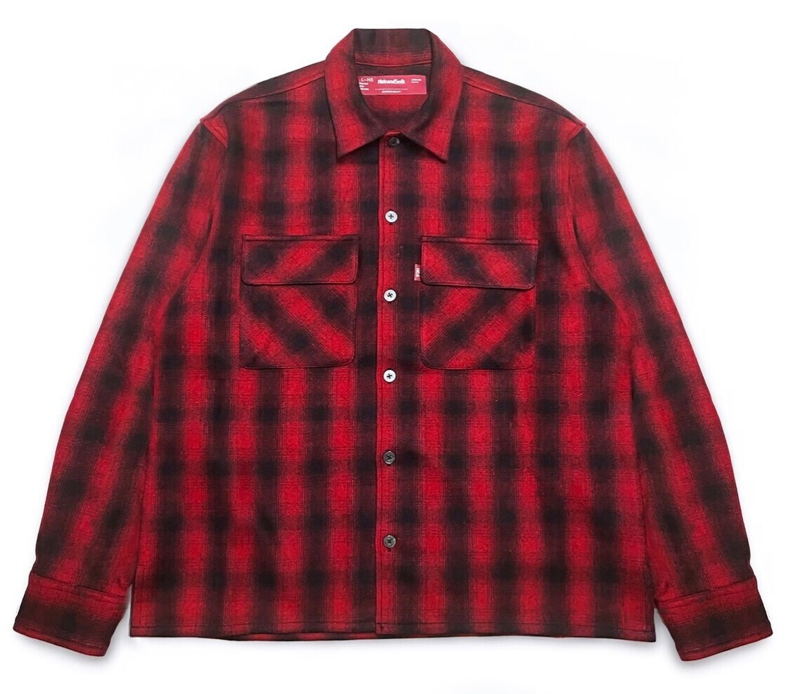 Wool Ombre Check L/S Jacket ウールオンブレチェックシャツジャケット