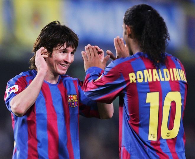 2人の天才」「アシストもやばい！」メッシが投稿した15年前のプロ初