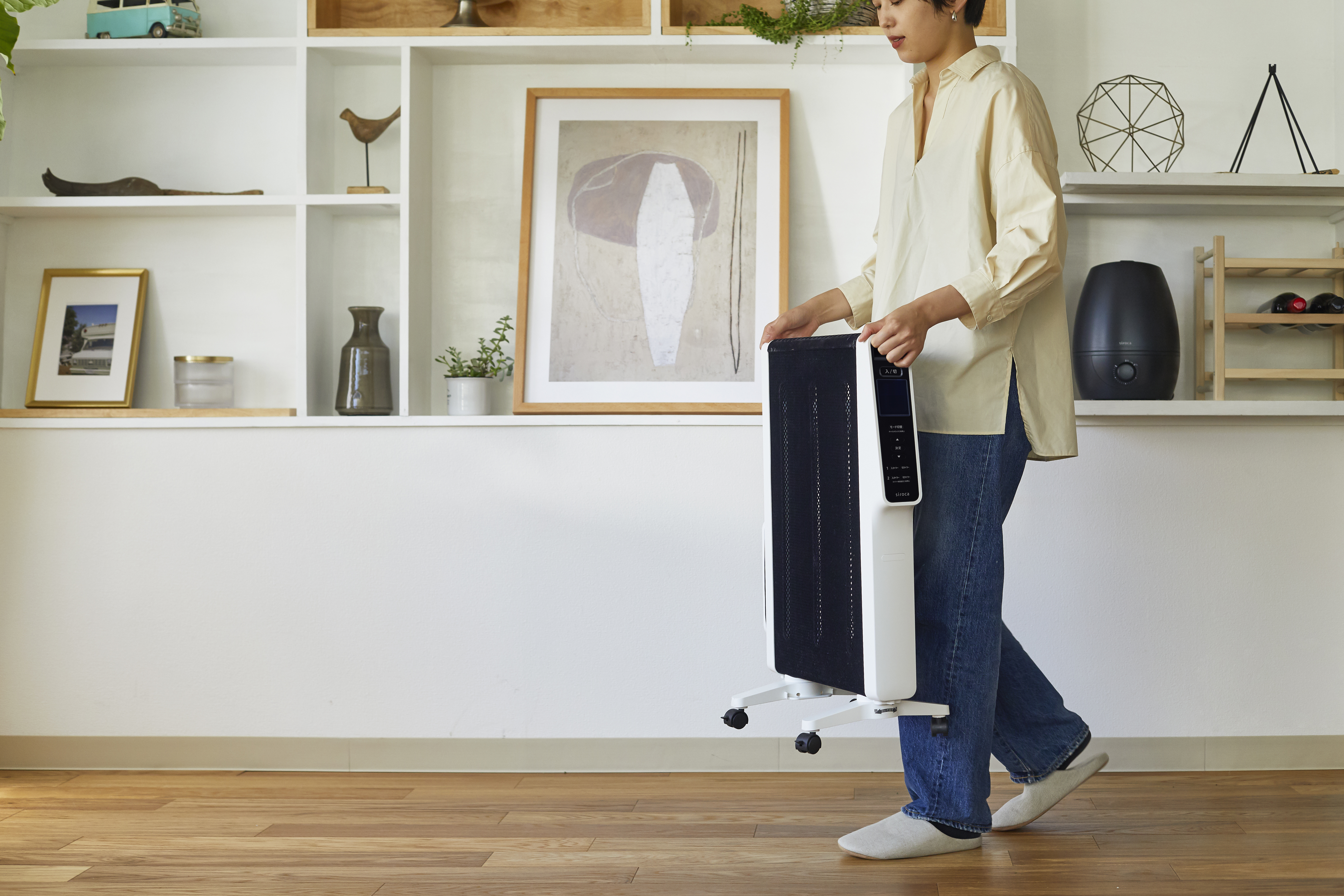 遠赤軽量ヒーター かるポカ siroca ホワイト SN-M371W｜の通販は