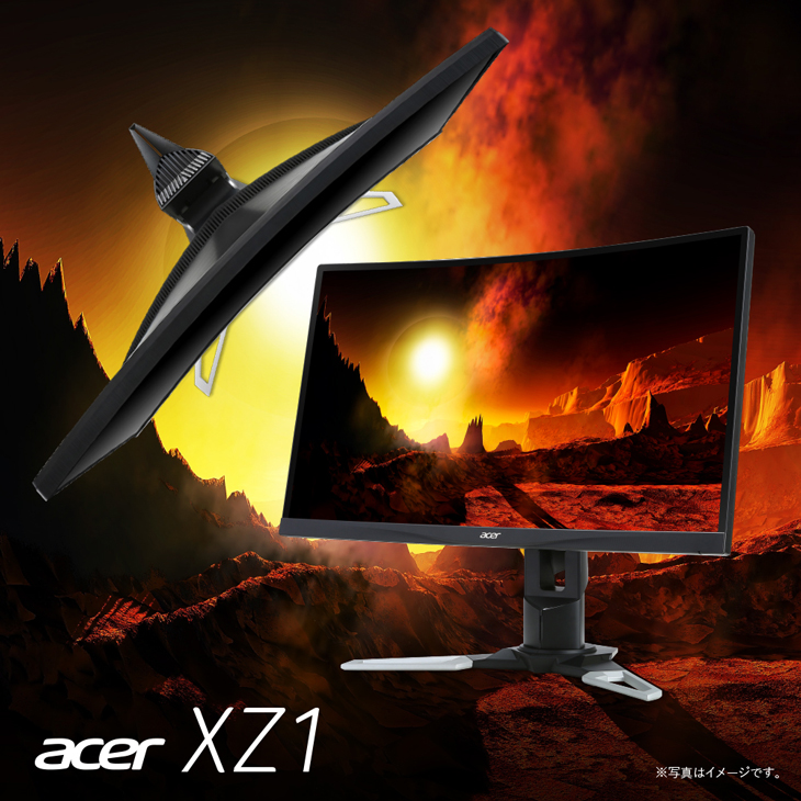 XZ271Ubmijpphzx ゲーミングモニター ブラック [27型 /ワイド /曲面型