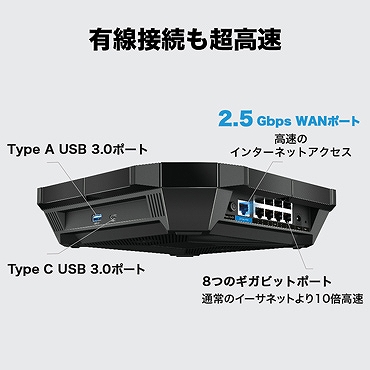 Wi-Fi 6ルーター Archer AX6000 (11ax) 無線LANルーター [合計5952