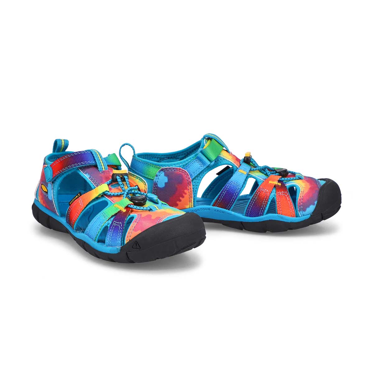 Keen Girls' Seacamp II CNX Sandal - Blue/Tie | SoftMoc.com