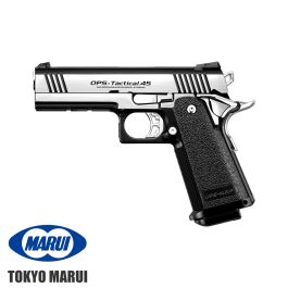 OPS-Tactical Hi-Capa Gas Pistol. 45 GBB Silver / Black Tokyo Marui