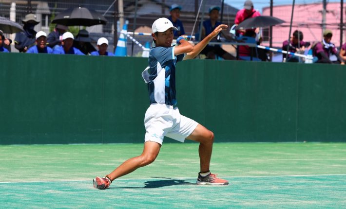 インハイ2025】最後の個人戦で勝負した下森吏／外田悠斗（文徳）。「国