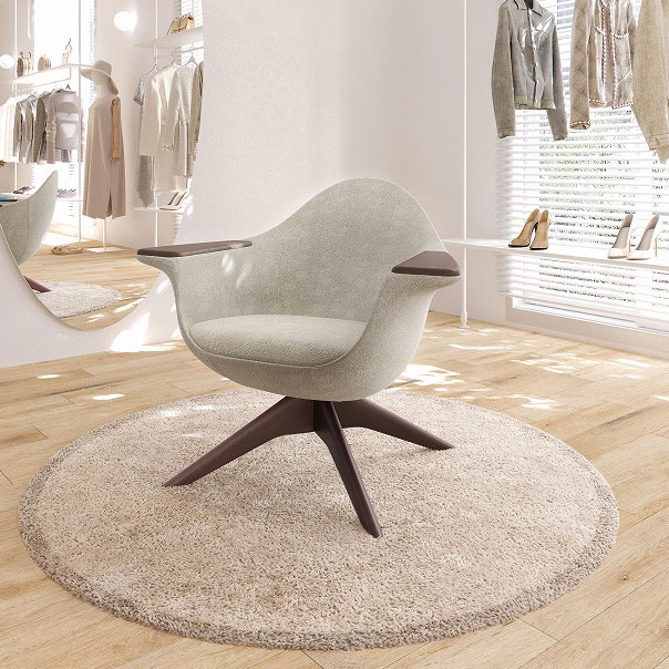 相合家具 QUEEN ラウンジチェア 21.5万 ミッドセンチュリー 北欧モダン