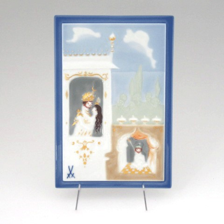 納期:最長1年】マイセン 陶板（プラーク） アラビアンナイト（パレス