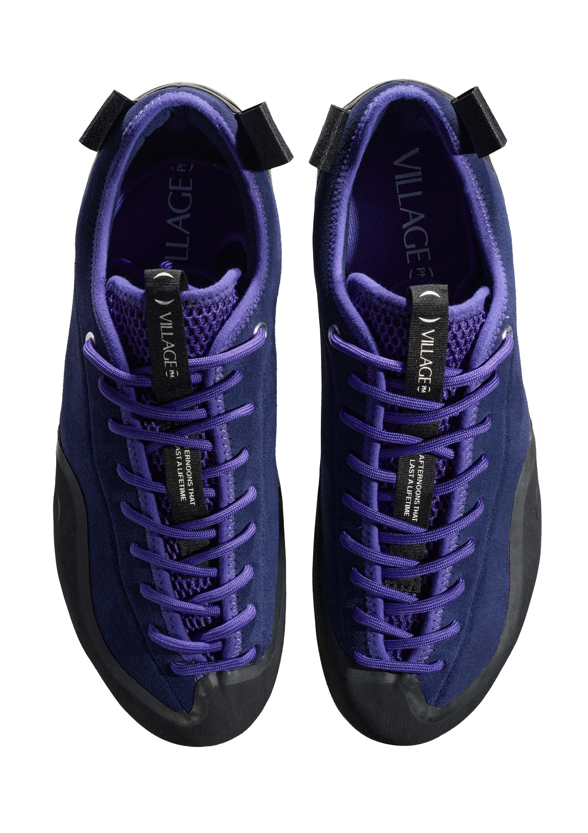VILLAGE PM - 1 PM / NAVY - PURPLE - NATURAL BLACK / LEATHER SUEDE