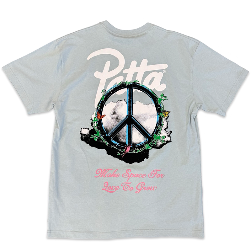 Patta Xerox Peace T-Shirt Dusty Blue – Sole By Style