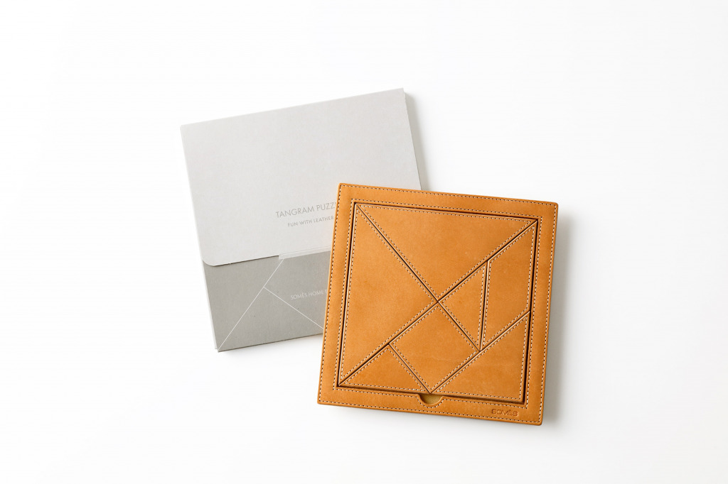 革から生まれた「タングラムパズル」で、お気に入りを見つけて