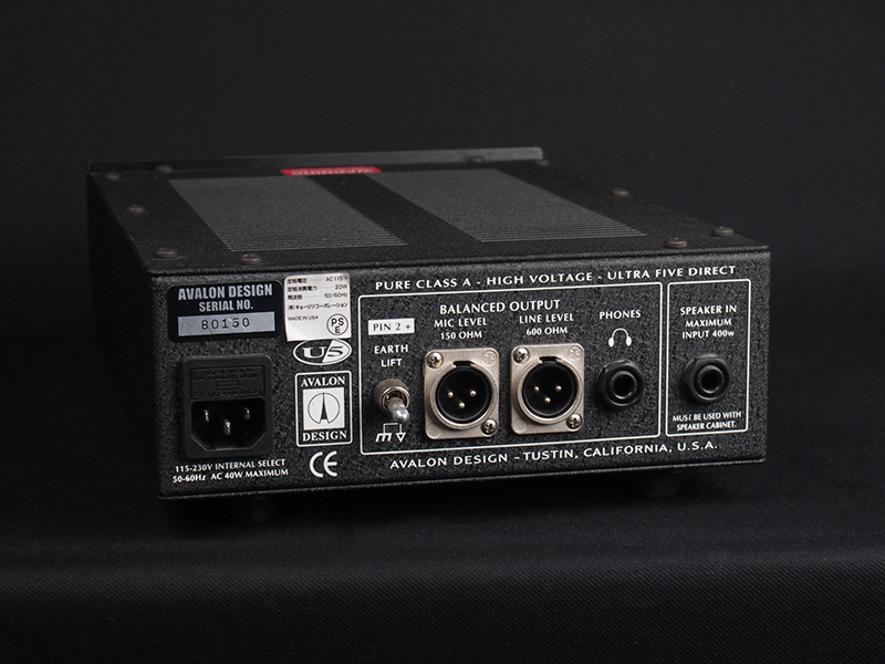 AVALON DESIGN U5 D.I. Preamp Black 税込販売価格 ￥69,800- 中古
