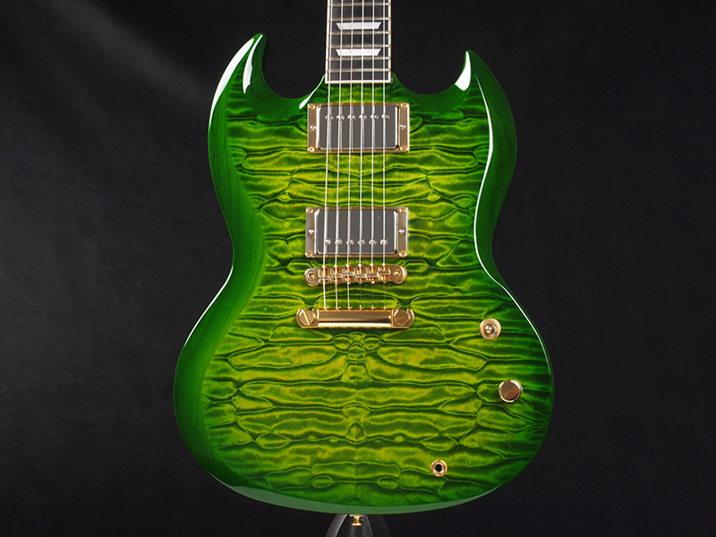 Tokai SG Custom Order Quilt Top Green Burst 税込販売価格 ￥138,000