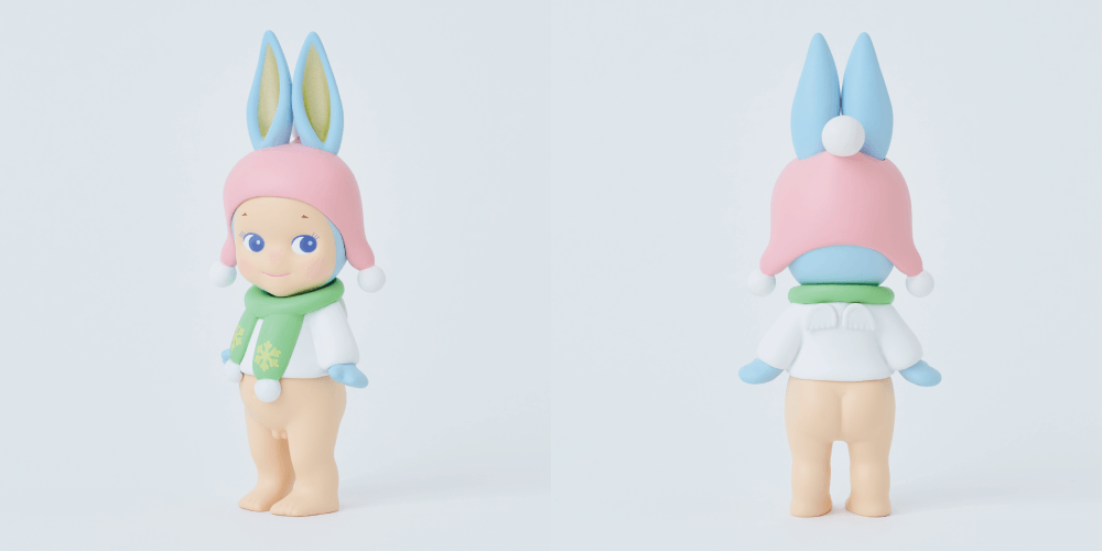 粉雪が舞う幻想的なソニーエンジェルの冬景色「Sonny Angel mini