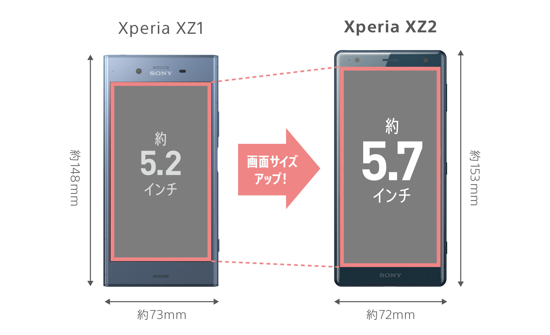 Xperia（エクスペリア） XZ2 ドコモ SO-03K | ディスプレイ | Xperia