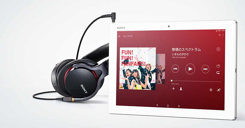 Xperia™ Z4 Tablet SO-05G | AUDIO | Xperia（エクスペリア） | ソニー