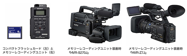 業務用HDVシリーズより レンズ交換が可能なカムコーダー2機種と