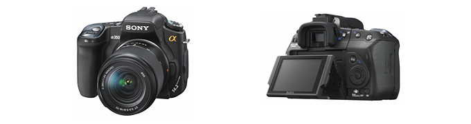 新開発クイックAFライブビュー 1420万画素デジタル一眼レフカメラ“α350