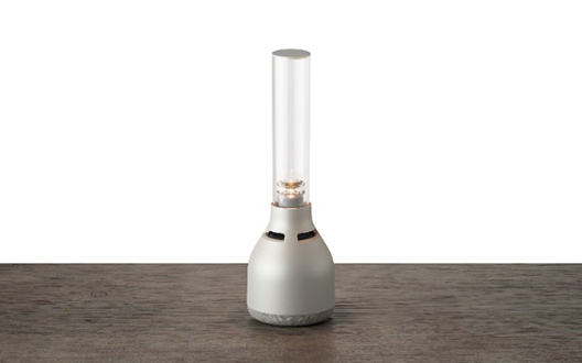 有機ガラス管からクリアな音が広がるグラスサウンドスピーカー『LSPX