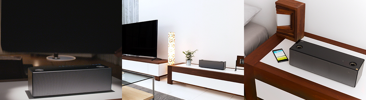 SRS-X99 特長 : デザイン | アクティブスピーカー／ネックスピーカー