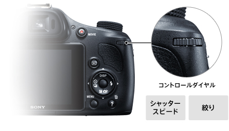 DSC-HX400V 特長 : こだわりの操作性 | デジタルスチルカメラ Cyber