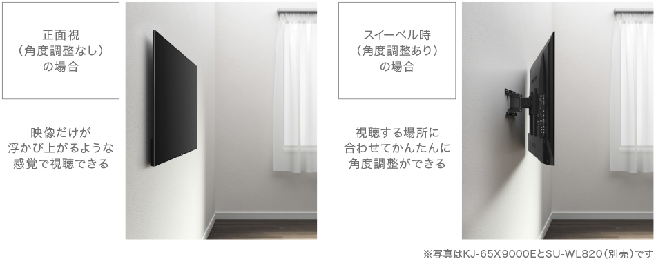 X9000Eシリーズ 特長 : デザイン | テレビ ブラビア | ソニー