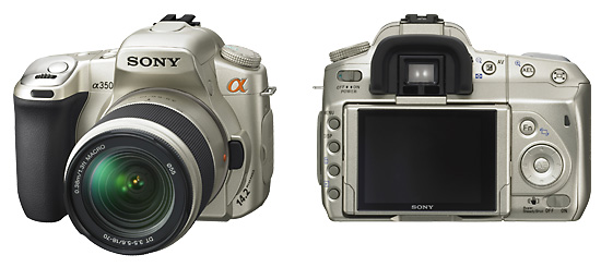 クイックAFライブビュー」搭載の“α350”に、限定カラー「シルキー
