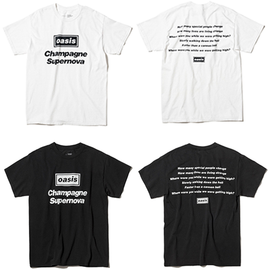 ADAM ET ROPÉよりoasis別注Tシャツコレクションが発売、本日より予約