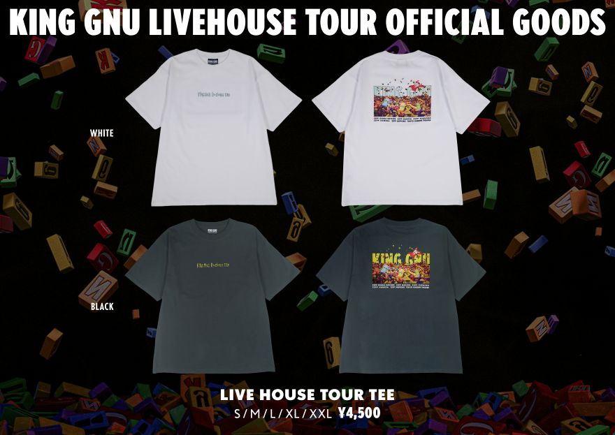 Goods】“KING GNU LIVEHOUSE TOUR 2025 CLUB GNU EDITION”オフィシャル