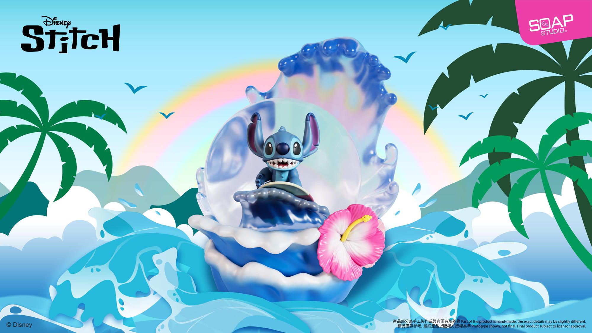 スティッチ フラワーサーフィン スノードーム – SOOTANG HOBBY