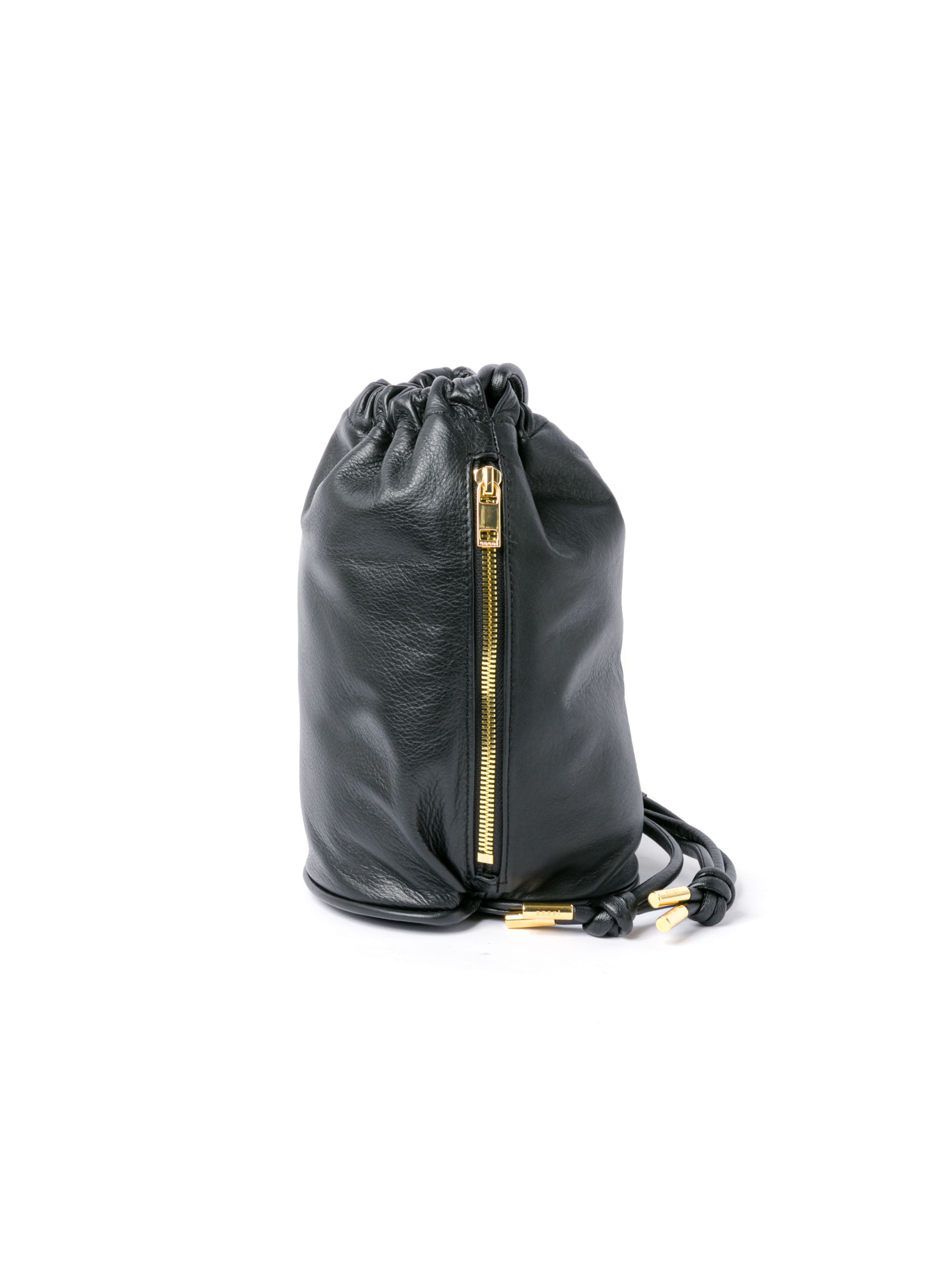 s Drawstring Bag / Leather | sacai Official Store サカイ オフィシャル