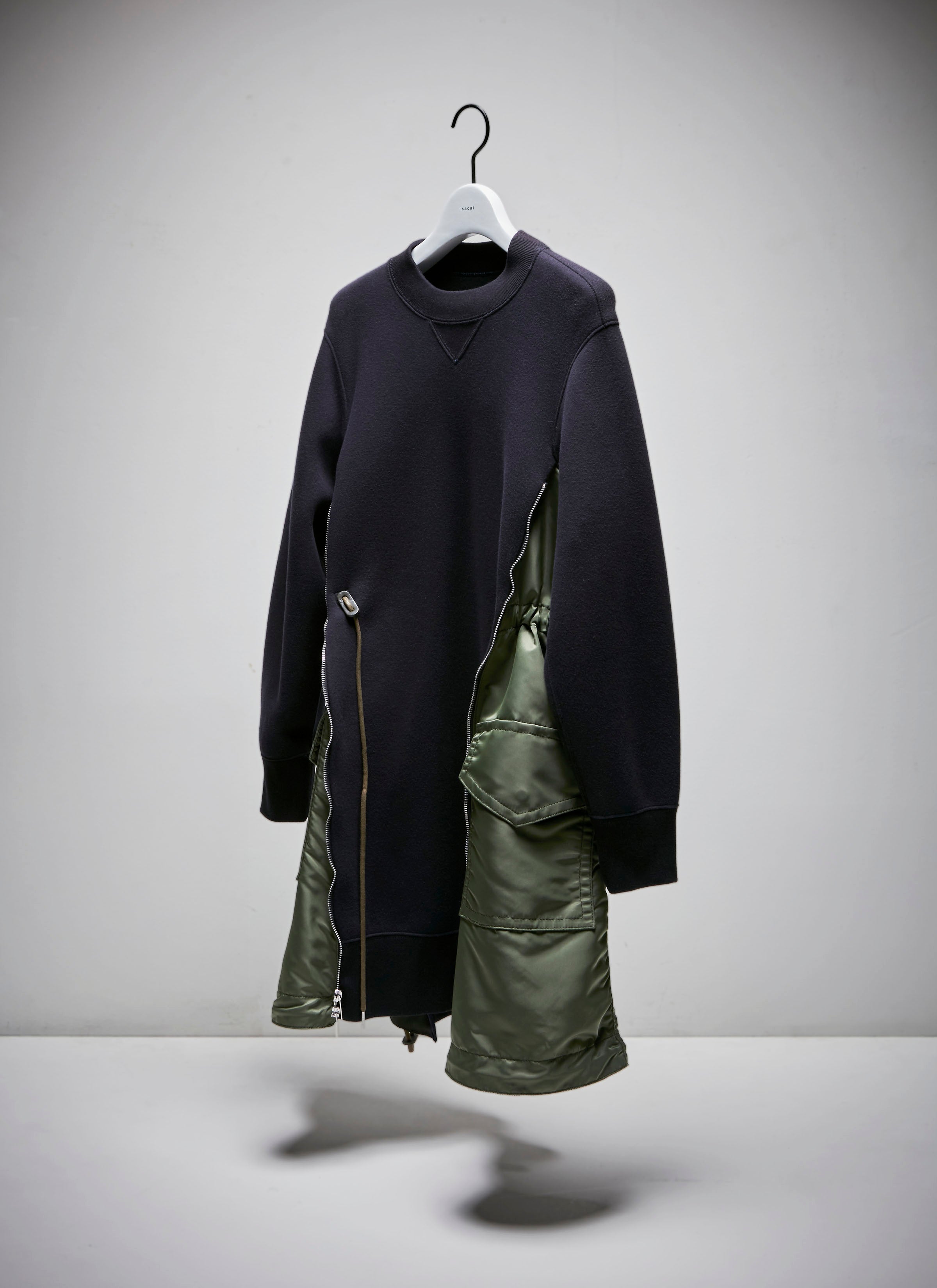 Sponge Sweat x Nylon Twill Dress | sacai Official Store サカイ