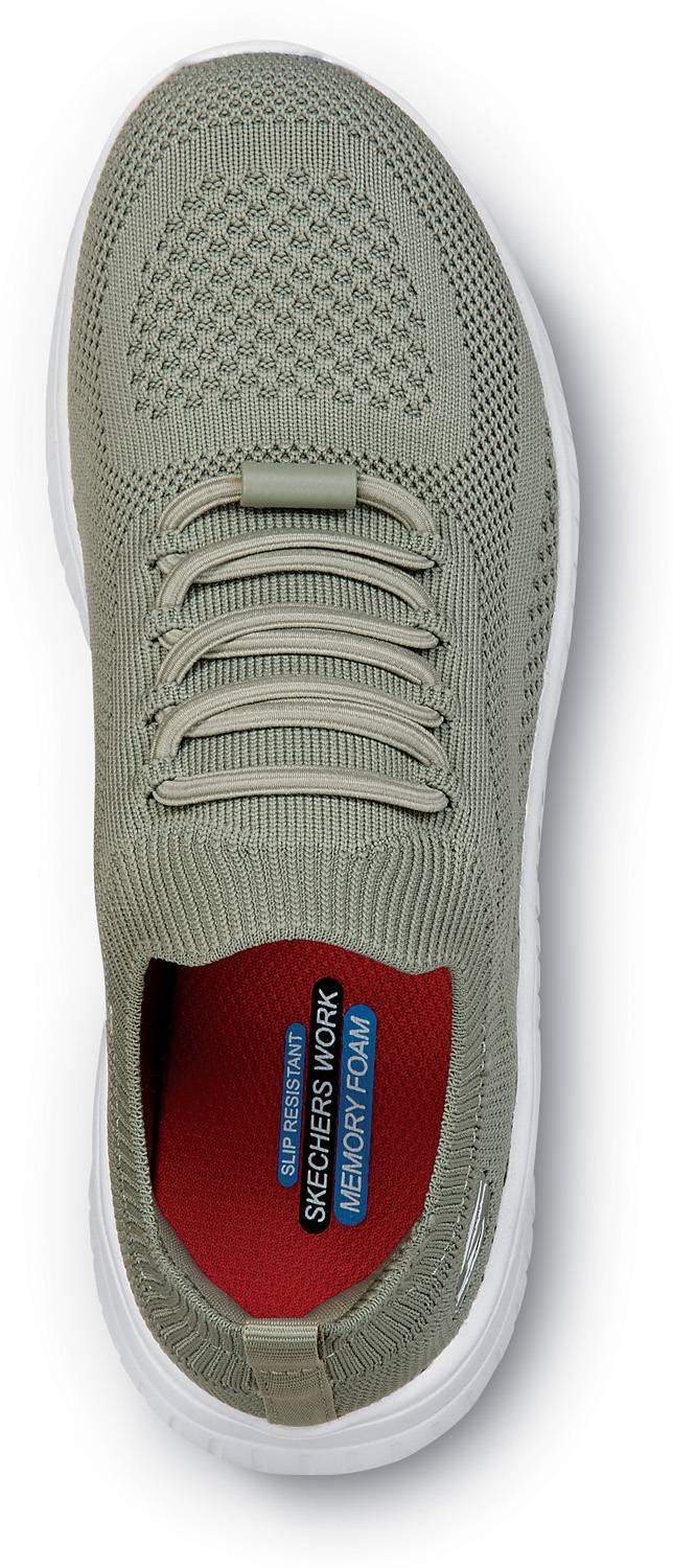 SSK108284OLV Women's Emma Knit MaxTRAX® Soft Toe Slip-On Athletic