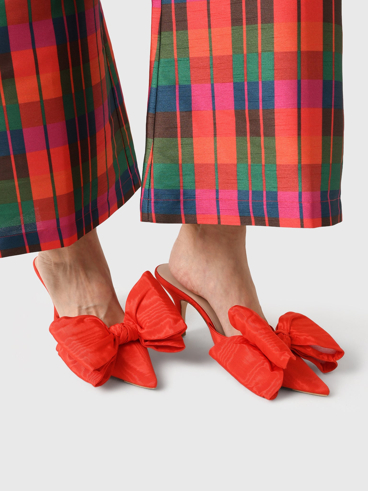 Loeffler Randall Women's Margot Moiré Bow Mule – Saint Bernard