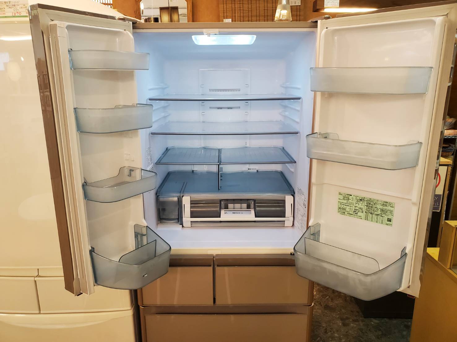 ☆HITACHI 日立 505L 6ドア冷蔵庫 2019年製 真空チルド フレンチドア