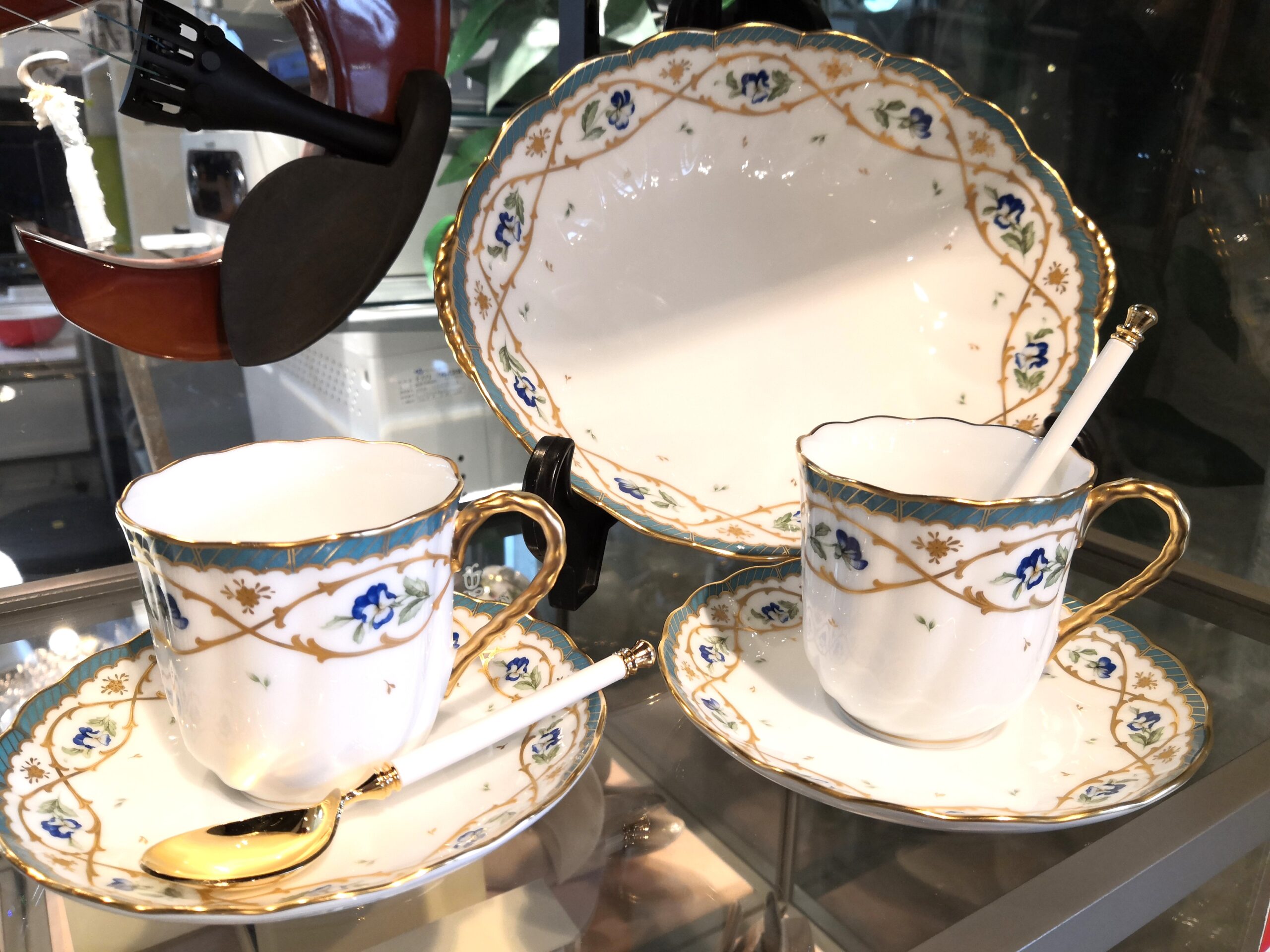 中古品】Noritake オールドノリタケ 最高級 金彩 白磁 1904 煙突マーク