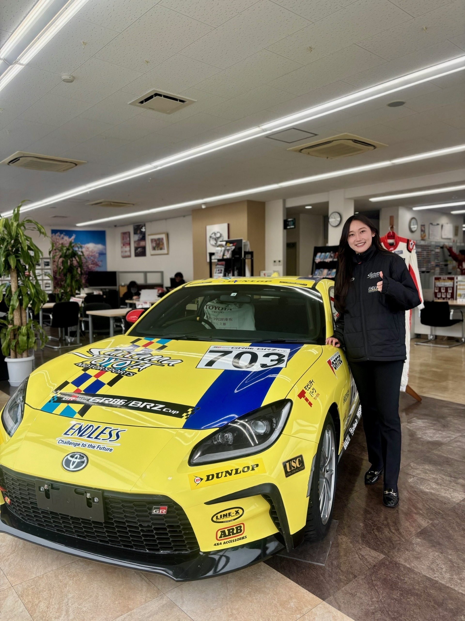 埼玉トヨタレースカーが来ました‼GR86#703