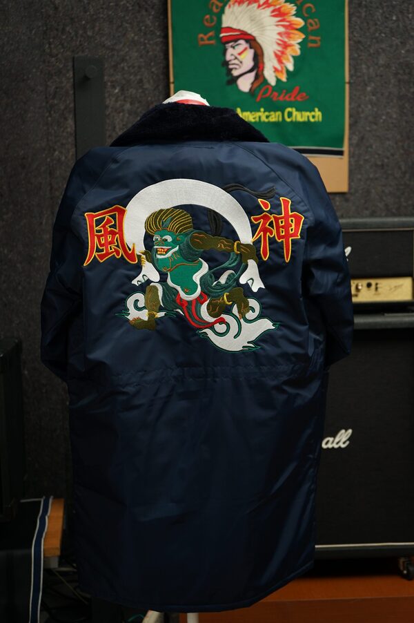 特攻の拓の風神ドカジャン刺繍 | 特攻服、学ランの刺繍を激安オーダー