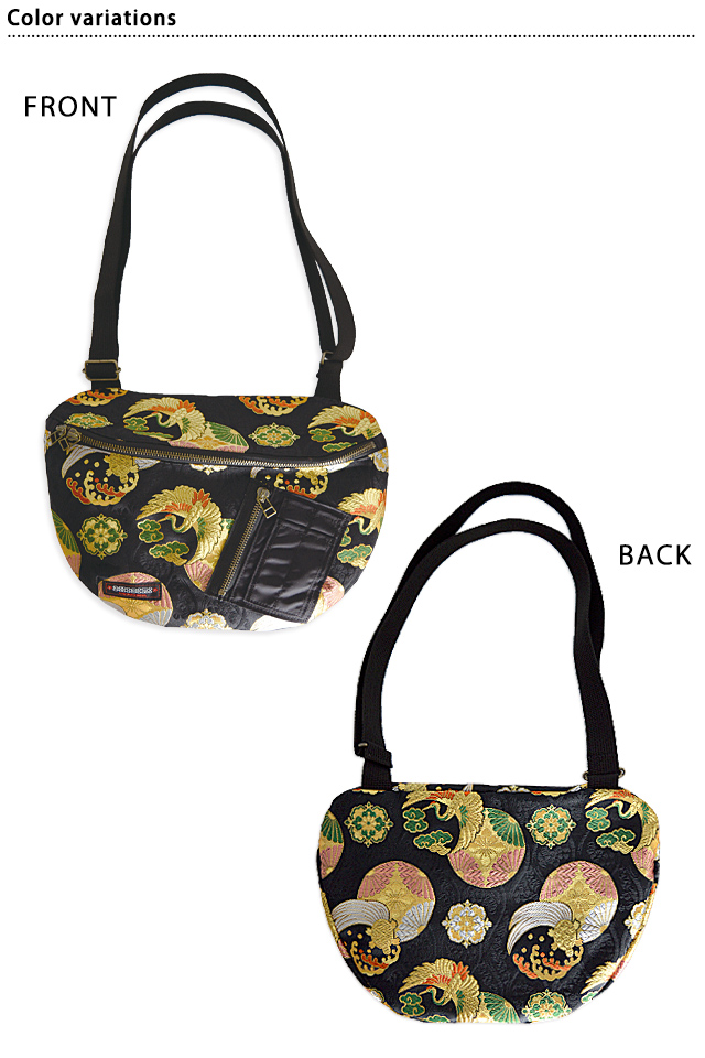 MA-1金襴鶴亀ショルダーバッグ CHIGIRI CHS58-1383 ちぎり チギリ 和柄