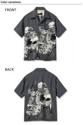 SUN SURF×葛飾北斎 SPECIAL EDITION アロハシャツ「画本武蔵鐙」 SUN