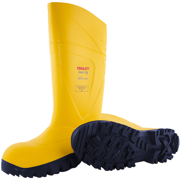 Yellow Steplite X Steel Toe Boot with Cleated Outsole - Saldesia