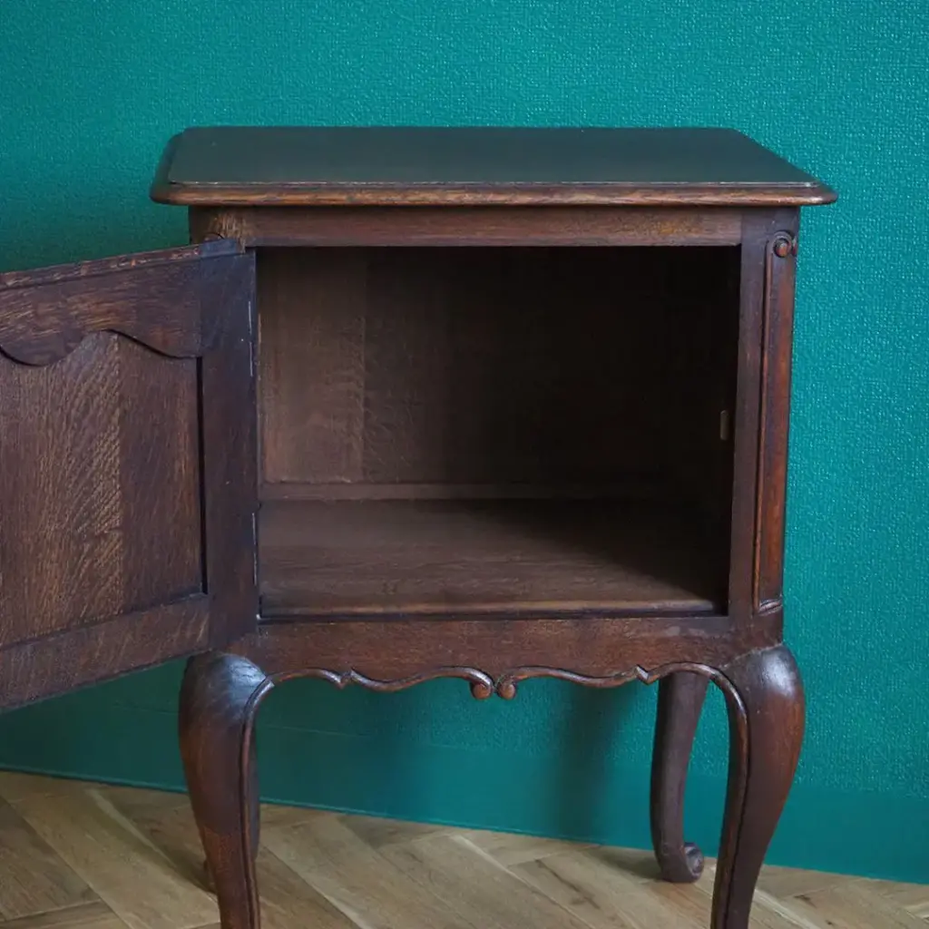 アンティークベッドサイドサイドキャビネット フランス ナイトテーブル