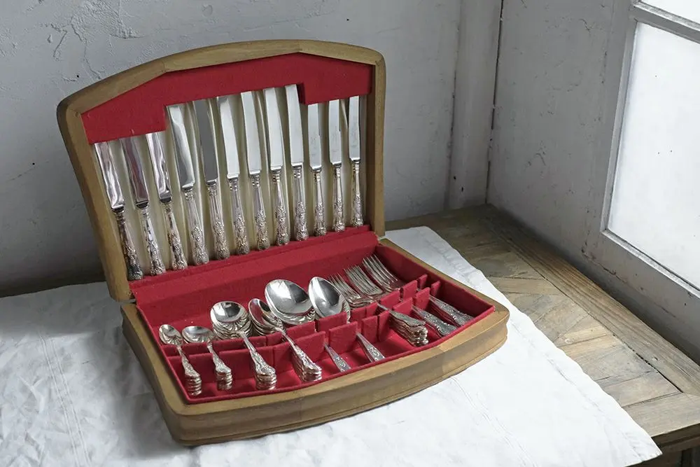 ヴィンテージ A1シルバーカトラリー51本ボックスセット | 雑貨と
