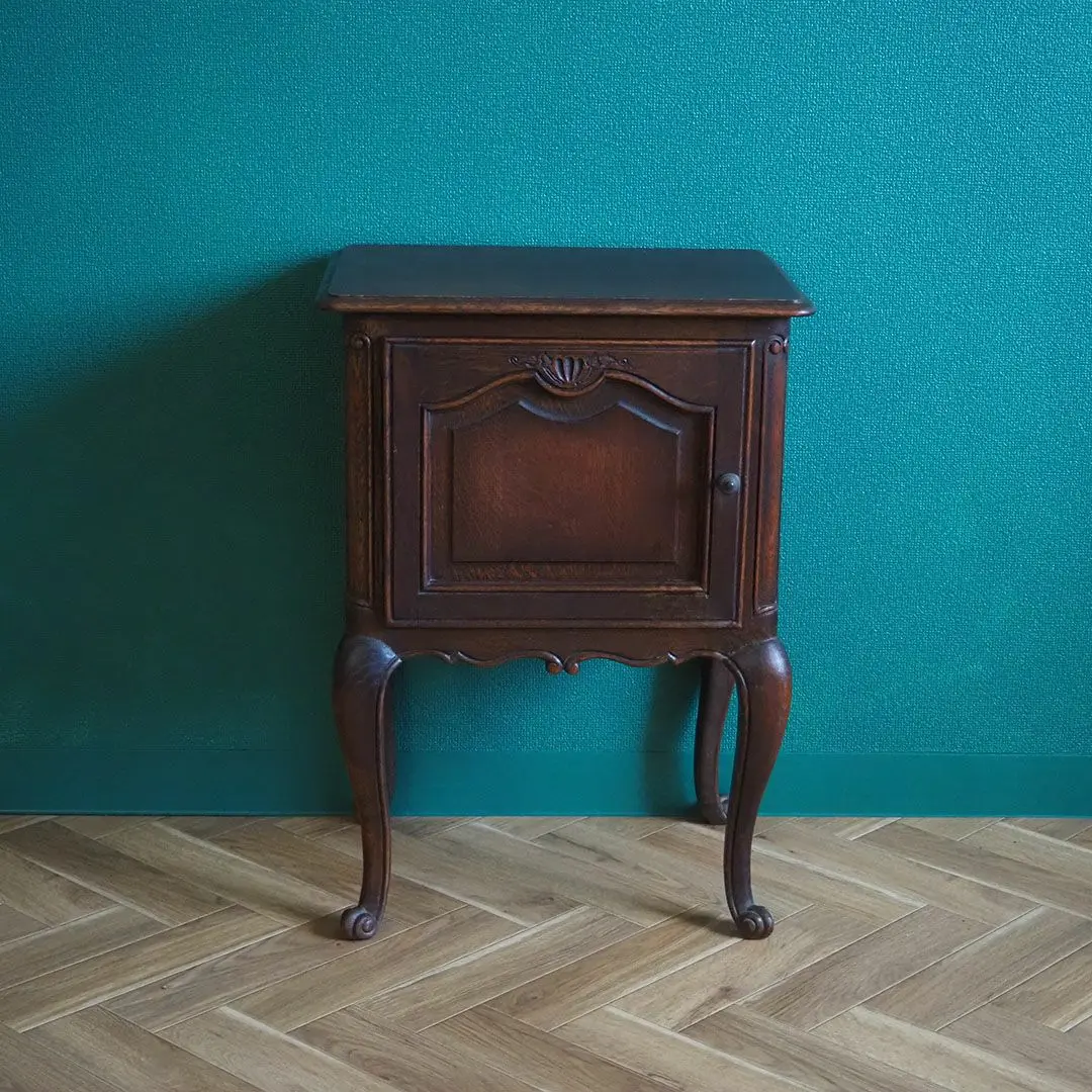 アンティークベッドサイドサイドキャビネット フランス ナイトテーブル